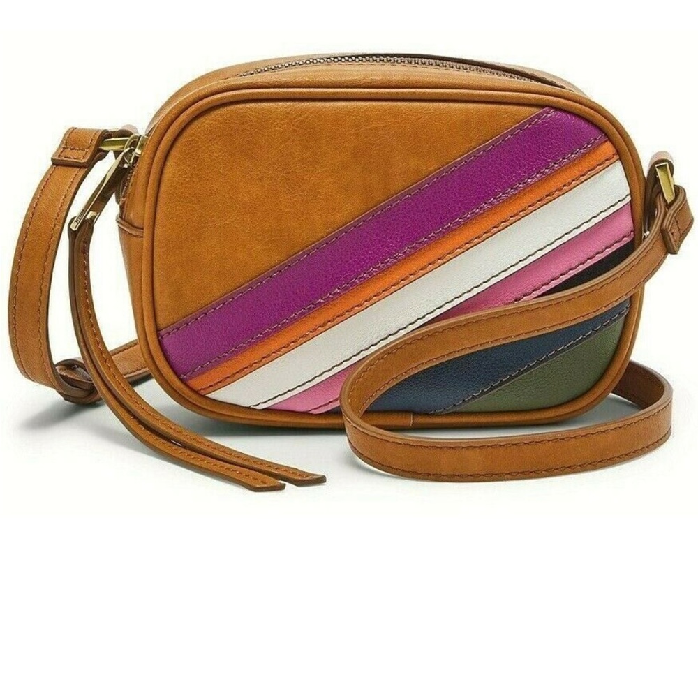 Fossil Maisie Camera Bag with Retro Stripes